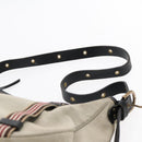 BURBERRY Blue Label Shoulder Bag Canvas Gray Auth ti2141-8