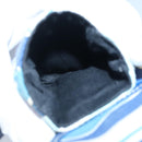 BALLY Waist Bag Canvas Leather Blue White Silver Auth ti2147-26