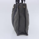 HERMES Fourre Tout PM Tote Bag Canvas Gray Silver Auth ti2154-3