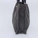 HERMES Fourre Tout PM Tote Bag Canvas Gray Silver Auth ti2154-4