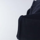 HERMES Tote Bag Canvas Navy Brown Silver Auth ti2161-9