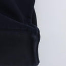 HERMES Tote Bag Canvas Navy Brown Silver Auth ti2161-16