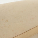 BURBERRY Hand Bag Canvas Leather White Beige Silver Auth ti2164-10