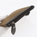 BURBERRY Tote Bag Nylon Leather Brown Dark Brown Silver Auth ti2165-24