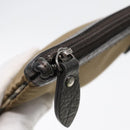 BURBERRY Tote Bag Nylon Leather Brown Dark Brown Silver Auth ti2165-25