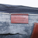 Burberrys Business Bag Leather Navy Brown Auth ti2166-10