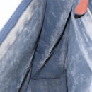 Burberrys Business Bag Leather Navy Brown Auth ti2166-19