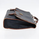 Burberrys Business Bag Leather Navy Brown Auth ti2166-4