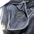 BALLY Chain Shoulder Bag Leather White Gold Auth ti2171-12