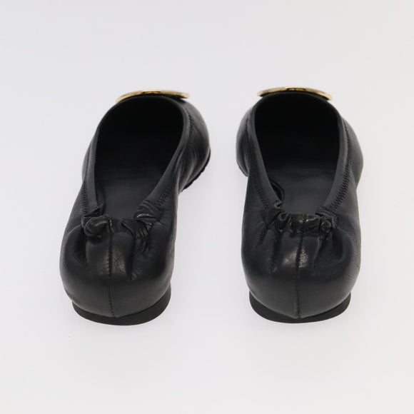 TORY BURCH Pumps Leather 2 Set Black Auth ti2175