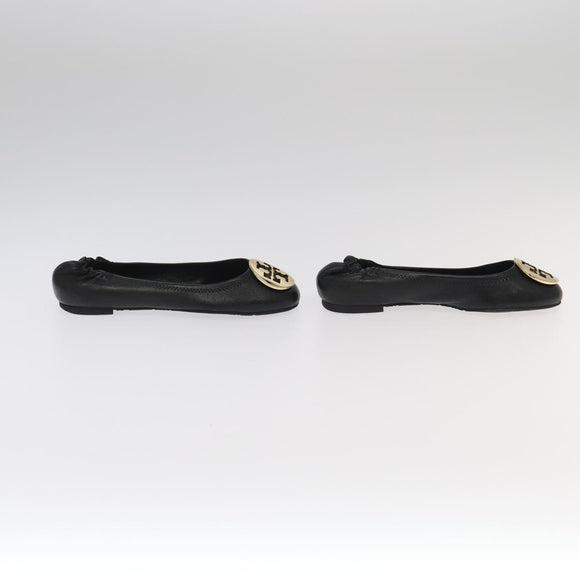 TORY BURCH Pumps Leather 2 Set Black Auth ti2175