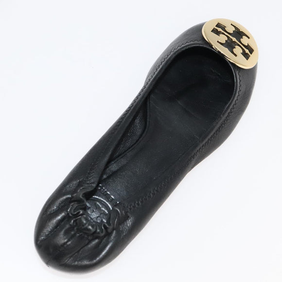 TORY BURCH Pumps Leather 2 Set Black Auth ti2175