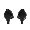 TORY BURCH Pumps Leather 2Set Black Auth ti2175-3