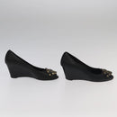TORY BURCH Pumps Leather 2 Set Black Auth ti2175-4