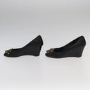 TORY BURCH Pumps Leather 2Set Black Auth ti2175-5