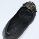 TORY BURCH Pumps Leather 2Set Black Auth ti2175-7