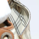 BURBERRY Nova Check Blue Label Tote Bag Canvas 3Set Beige Black Auth ti2176-19