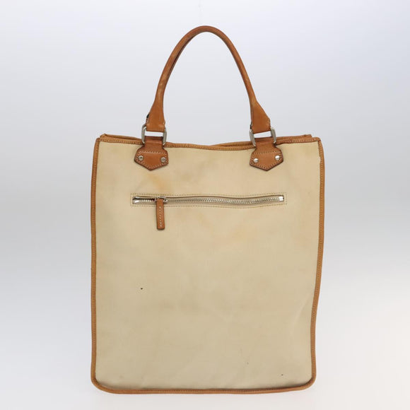 BURBERRY Nova Check Blue Label Tote Bag Canvas 3Set Beige Black Auth ti2176