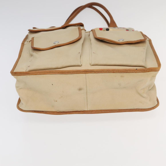 BURBERRY Nova Check Blue Label Tote Bag Canvas 3 Set Beige Black Auth ti2176