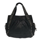 BURBERRY Nova Check Blue Label Tote Bag Canvas 3Set Beige Black Auth ti2176-3