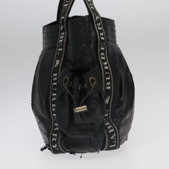 BURBERRY Nova Check Blue Label Tote Bag Canvas 3 Set Beige Black Auth ti2176