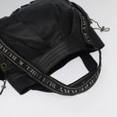 BURBERRY Nova Check Blue Label Tote Bag Canvas 3Set Beige Black Auth ti2176-5