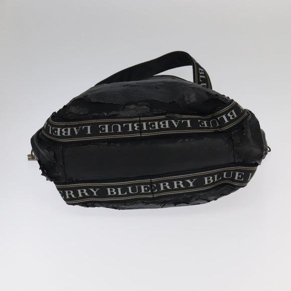 BURBERRY Nova Check Blue Label Tote Bag Canvas 3 Set Beige Black Auth ti2176
