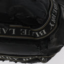 BURBERRY Nova Check Blue Label Tote Bag Canvas 3Set Beige Black Auth ti2176-8