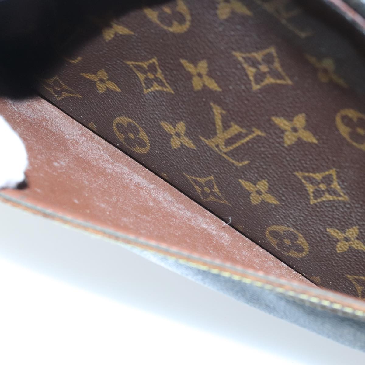 LOUIS VUITTON Monogram Compiegne 28 Clutch Bag M51845 LV Auth ti2180