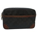 LOUIS VUITTON Monogram Compiegne 28 Clutch Bag M51845 LV Auth ti2180-1