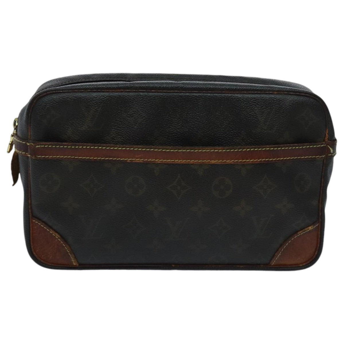 LOUIS VUITTON Monogram Compiegne 28 Clutch Bag M51845 LV Auth ti2180