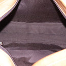 BALLY Shoulder Bag Canvas Leather Khaki Brown Auth ti2192-11