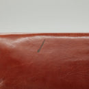 BALLY Chain Shoulder Bag Leather Brown Gold Auth ti2210-3