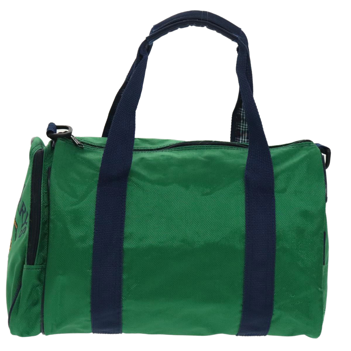 Burberrys Boston Bag Nylon 2way Green Blue Auth ti2213 - 0