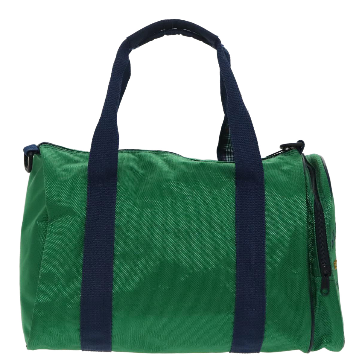 Burberrys Boston Bag Nylon 2way Green Blue Auth ti2213