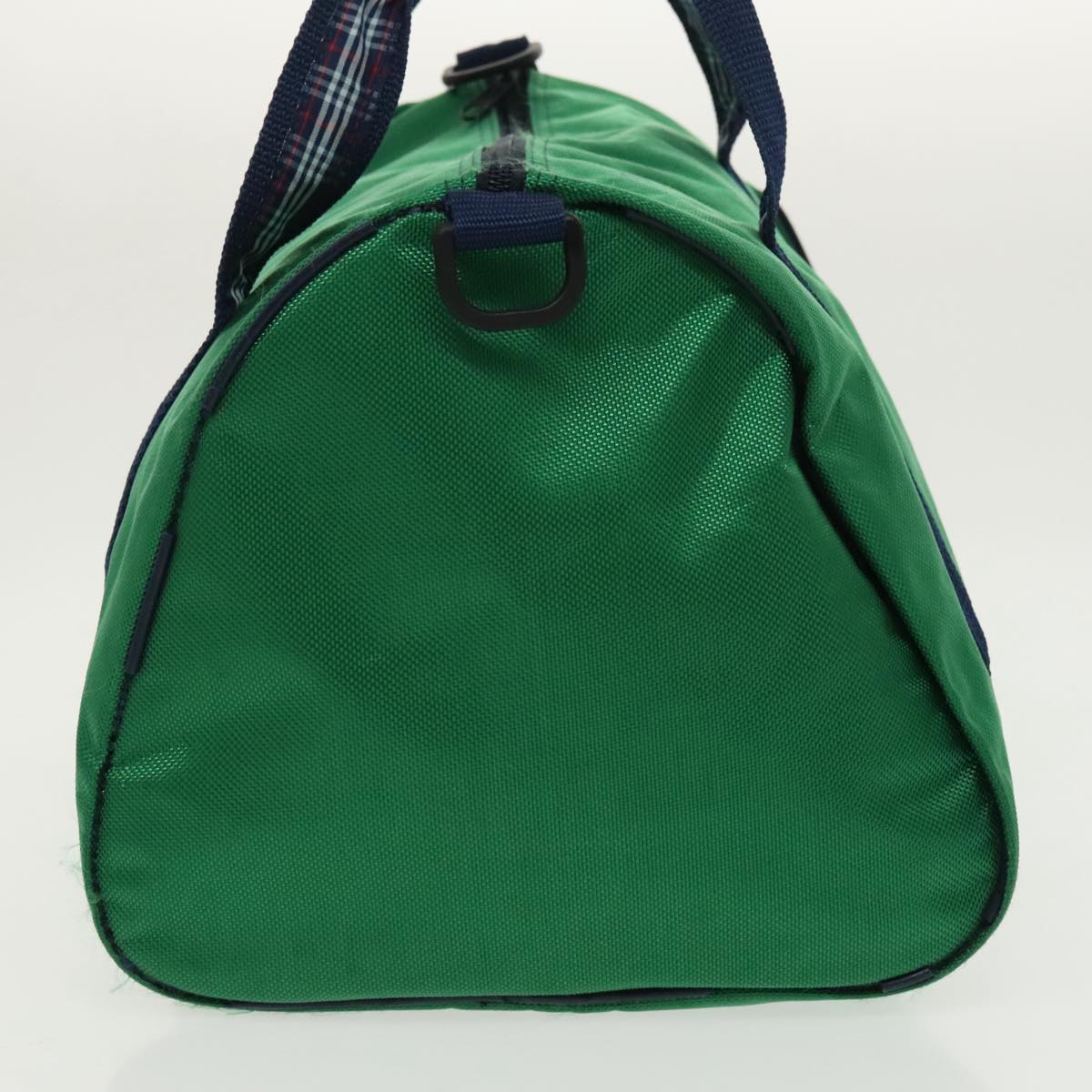 Burberrys Boston Bag Nylon 2way Green Blue Auth ti2213