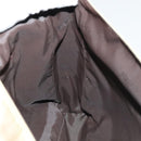 GUCCI Shoulder Bag Nylon Beige Dark Brown Silver 019.0340 Auth ti2214-19