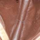 Burberrys Nova Check Clutch Bag PVC Leather Beige Brown Gold Auth ti2218-11