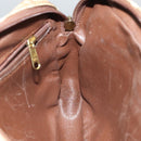 Burberrys Nova Check Clutch Bag PVC Leather Beige Brown Gold Auth ti2218-18