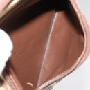 Burberrys Nova Check Clutch Bag PVC Leather Beige Brown Gold Auth ti2218-12