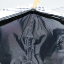 Burberrys Blue Label Tote Bag Nylon Leather Light Blue Brown Silver Auth ti2219-21