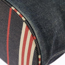 BURBERRY Blue Label Hand Bag Denim Leather Blue Beige Silver Auth ti2223-18