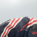 BURBERRY Blue Label Hand Bag Denim Leather Blue Beige Silver Auth ti2223-12