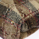 BURBERRY Nova Check Tote Bag Wool Leather Beige Black Gold Auth ti2237-15