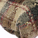 BURBERRY Nova Check Tote Bag Wool Leather Beige Black Gold Auth ti2237-16