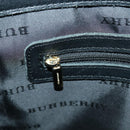 BURBERRY Nova Check Tote Bag Wool Leather Beige Black Gold Auth ti2237-20