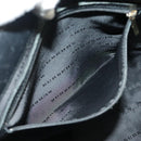 BURBERRY Nova Check Tote Bag Wool Leather Beige Black Gold Auth ti2237-21