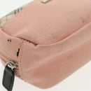 BURBERRY Pouch Canvas 3Set Pink Green Red Auth ti2238-21