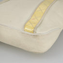 BURBERRY Shoulder Bag Leather White Auth ti2266-15