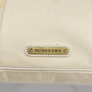 BURBERRY Shoulder Bag Leather White Auth ti2266-17